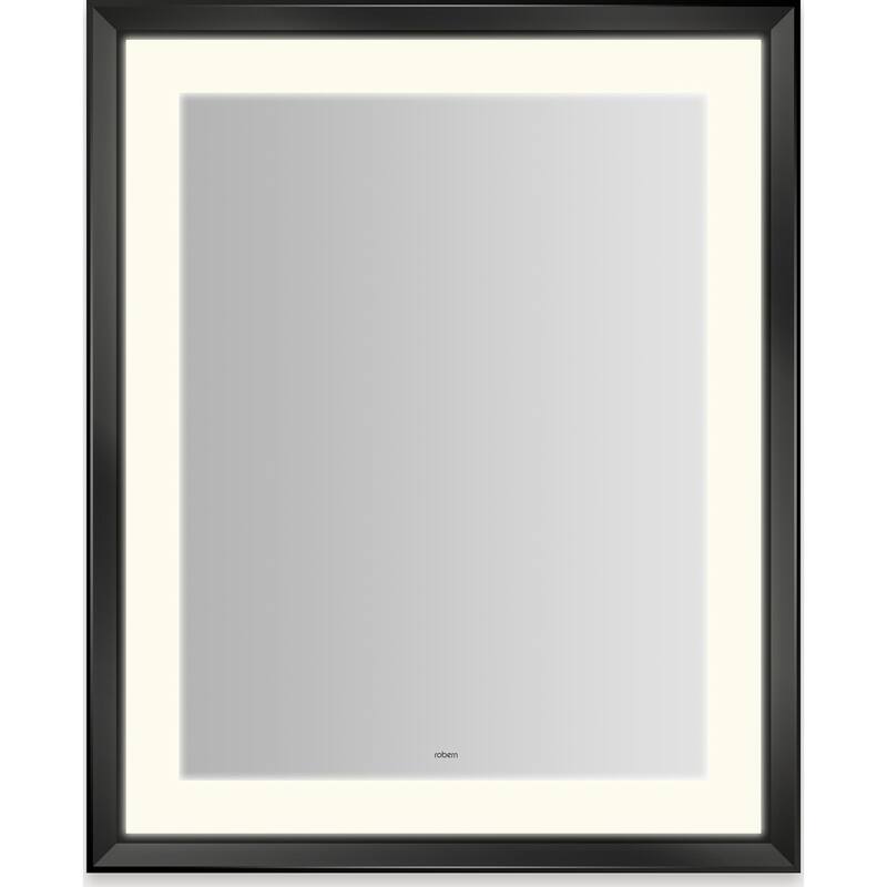 Robern YM2733RPCMD3 Sculpt 27"W x 33"H Rectangular Flat Metal Framed - Matte Black
