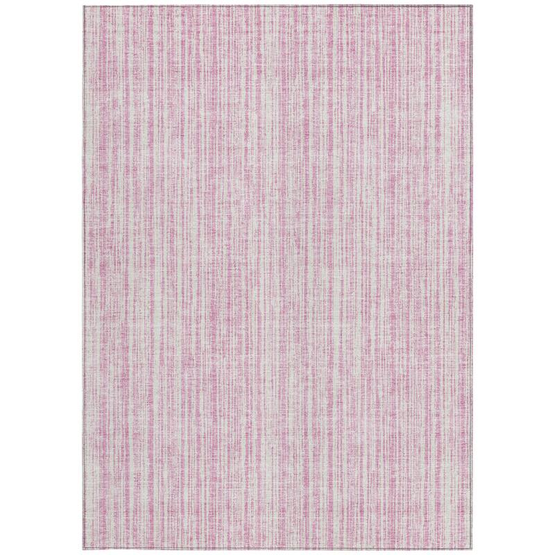 HomeRoots Striped Transitional Rectangle Outdoor Rug