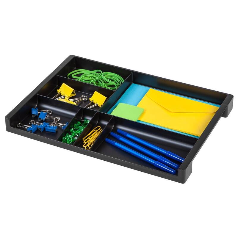 IRIS Organizer Tray in Black (8 Pack)