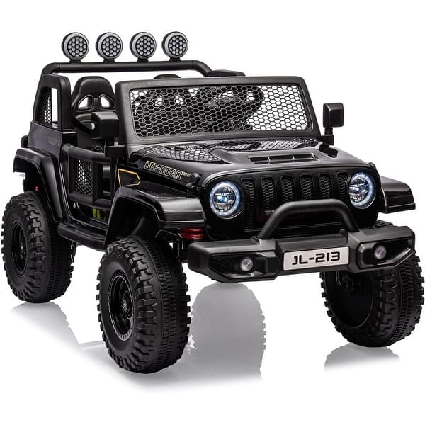 slide 2 of 20, 24V 7AH Kids Ride on Truck Car 2 Seater Electric Vehicles for Toddles Black