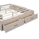 preview thumbnail 12 of 11, Antique White Queen Size Platform Bed with 6 Storage Drawers