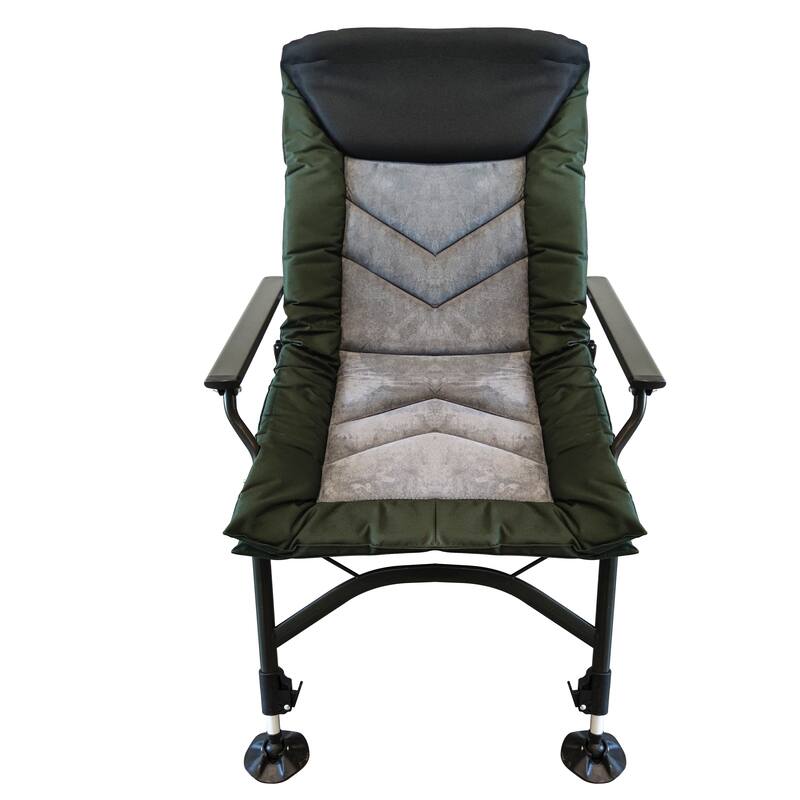 Camping Lounge Chair, Portable Folding Reclining Camping Chair with Adjustable backrest