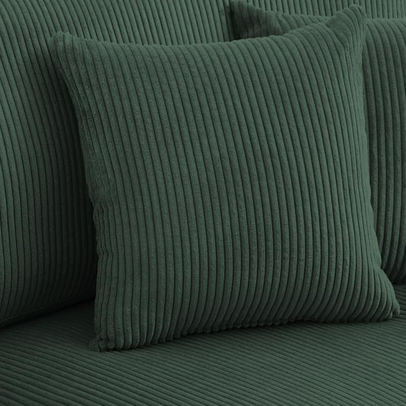 Corduroy Throw Pillow Striped Pillow for Couch Set of 2