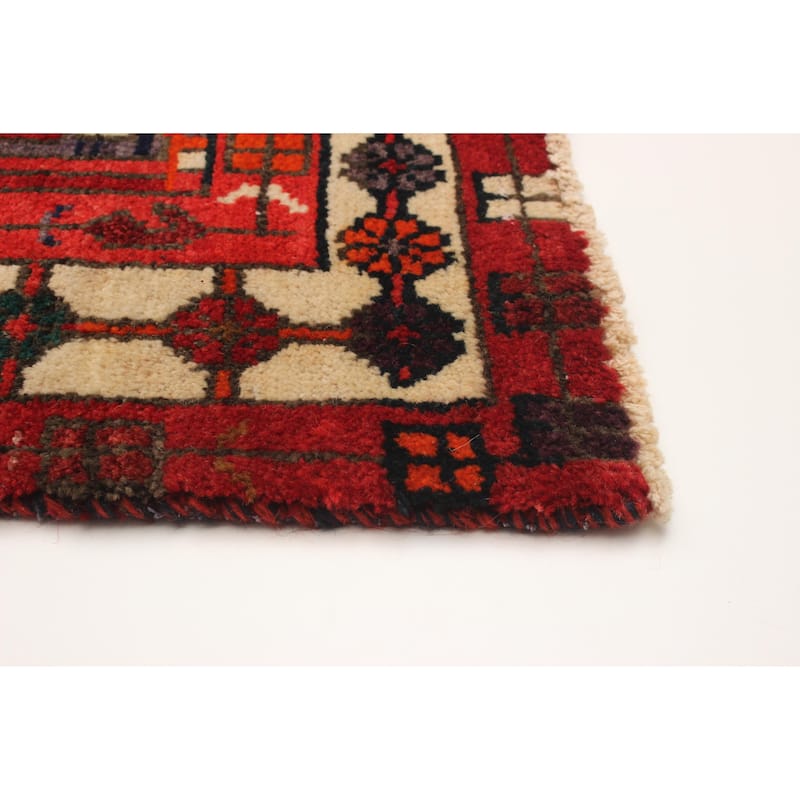 ECARPETGALLERY Hand-knotted Melis Vintage Red Wool Rug - 5'3 x 7'1