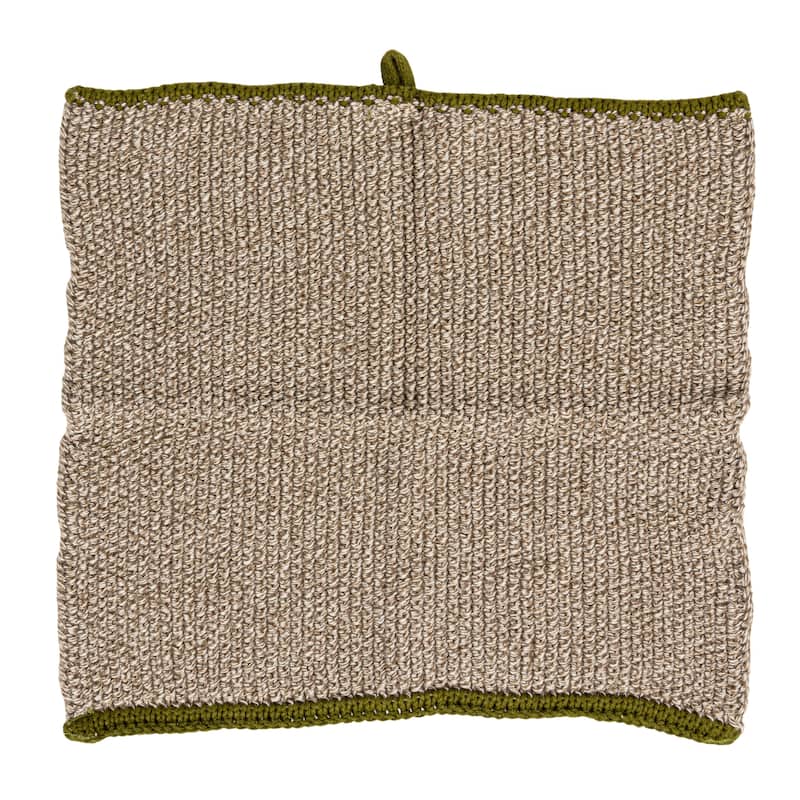Square Cotton Knit Dish Cloth - 10.5"L x 10.5"W x 0.1"H