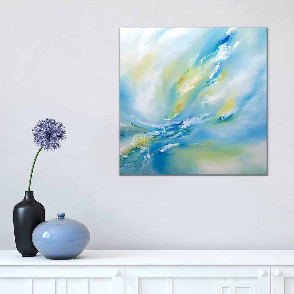 iCanvas "Blue Flush" by J.A Art Canvas Print