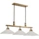 preview thumbnail 3 of 4, Uttermost Brookdale Industrial 3-Light Linear Chandelier
