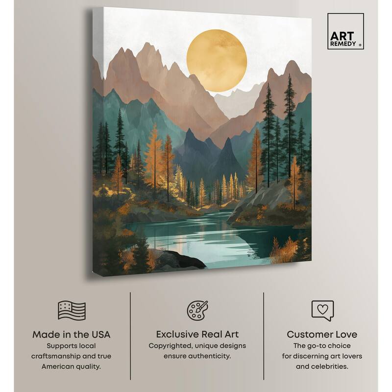 Secrets of the Lake II Canvas by Art Remedy, Gallery Wrapped