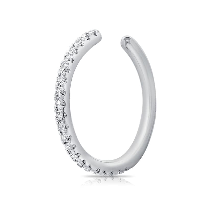 Joelle Collection Diamond Ear Cuff Earring 14K Gold - Half a Pair - White
