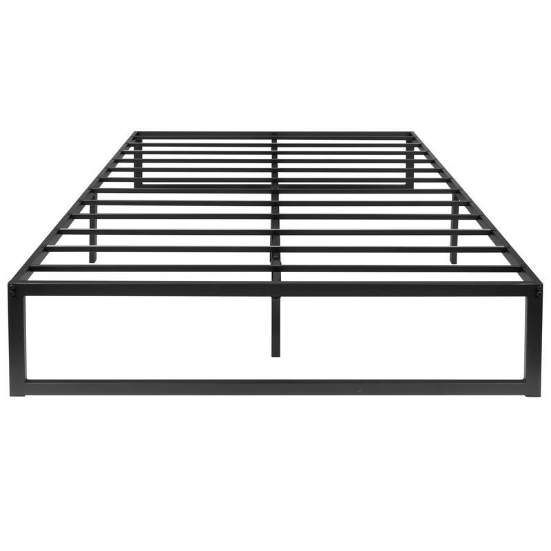 Platform Bed Frame; Pocket Spring Mattress & Memory Foam Topper