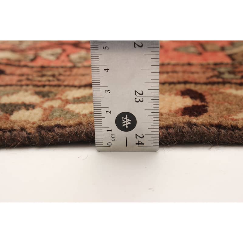 ECARPETGALLERY Hand-knotted Andelz Dark Copper Wool Rug - 3'3 x 9'5