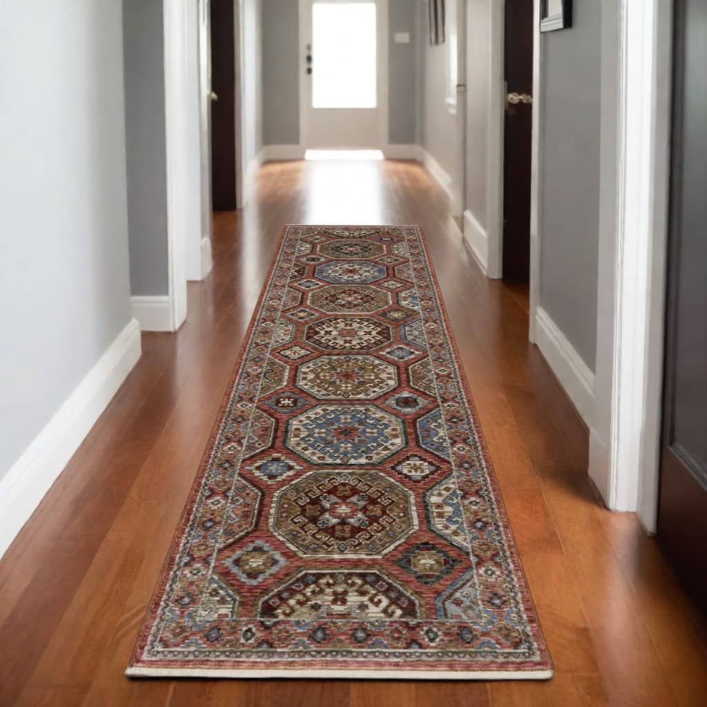 HomeRootsMedallion Bohemian Runner Area Rug
