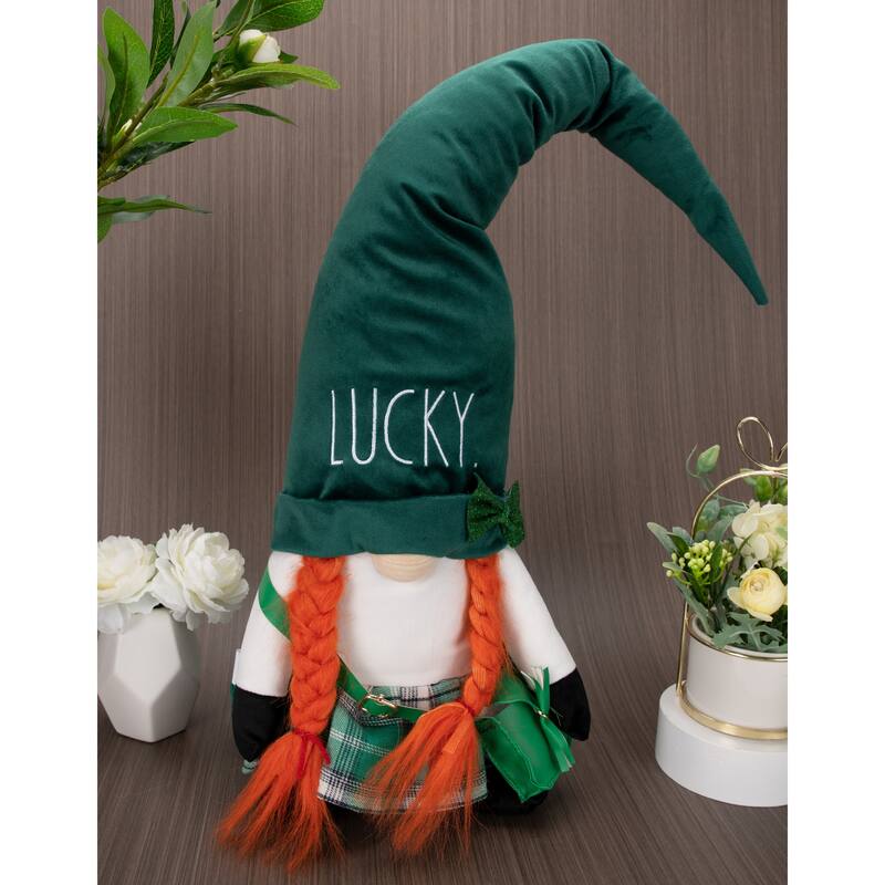 Rae Dunn ST. PATRICK'S DAY Themed Gnomes - LUCKY -w/PURSE