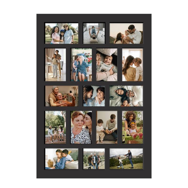 Rustic 17-Pack 4x6 Collage Frame 26.2x18.4 Inch Picture Frames Collage Wall Decor