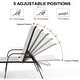 preview thumbnail 52 of 62, Set of 4 Lounge Chairs Outdoor Chaise Lounge with Arms and Adjustable Back