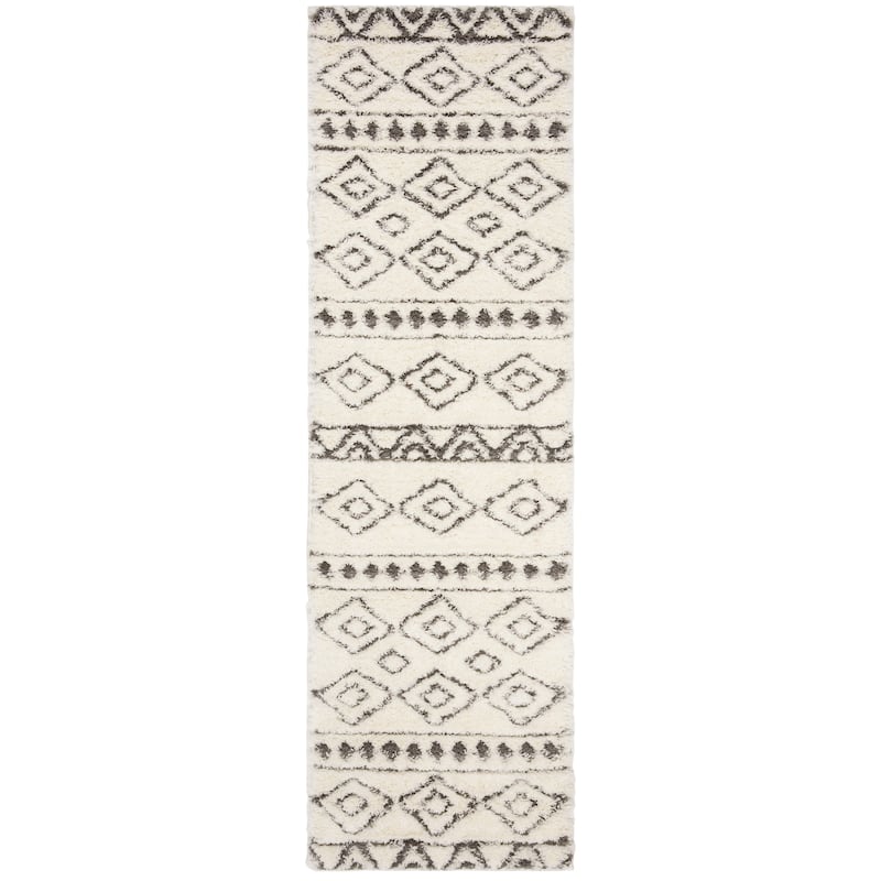 SAFAVIEH Sparta Shag Zetta Geometric Rug