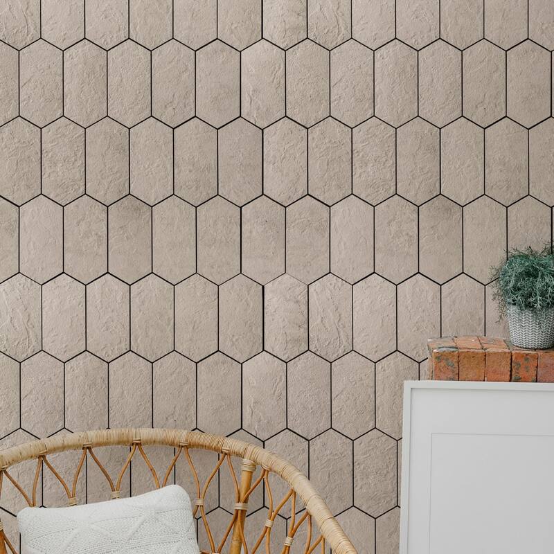 Art3d 10-Sheet Hexagon Tile Peel and Stick Backsplash,12.5X12in