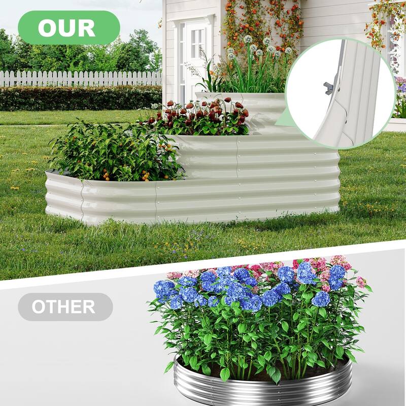 30" Deep Root Zone Raised Garden Bed, Family Gardening Kit