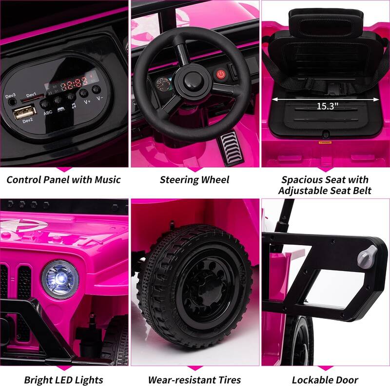 12V Kids Ride On Truck Car with Remote Control