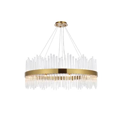 Indigo Home 36 inch round crystal pendant