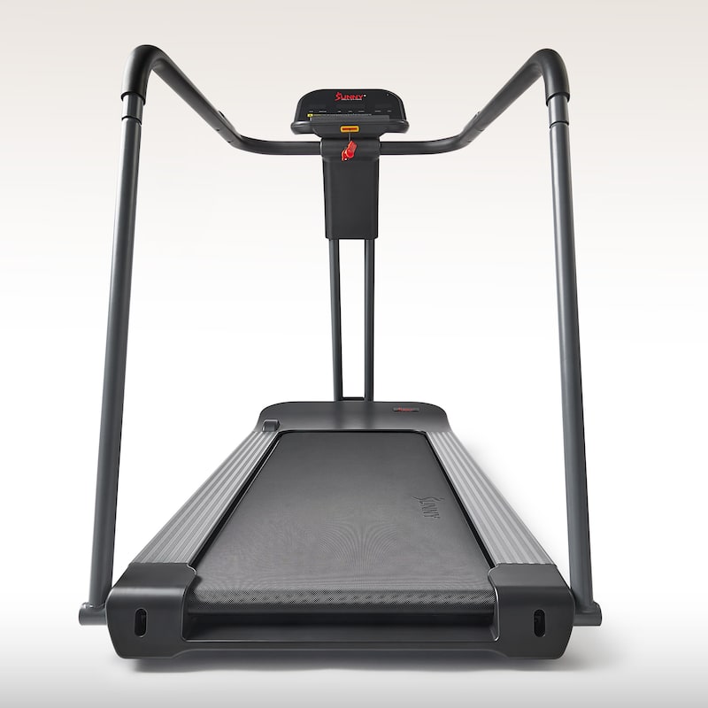 Sunny Health & Fitness Running Treadmill with Handrails - SF-T722062 - Black - 62.6 x 30.5 x 48.8 Inches
