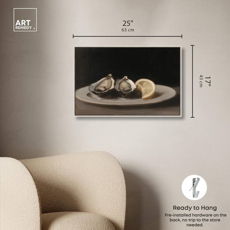 Manet's Oysters Canvas by Art Remedy