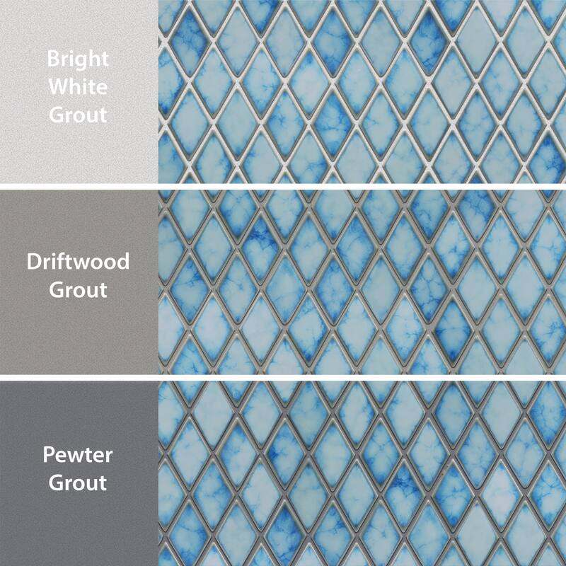 Merola Tile Hudson Kite Marine 10-1/8" x 11-3/4" Porcelain Mosaic Floor and Wall Tile