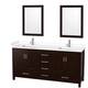 Option Espresso, White Cultured Marble Counter
