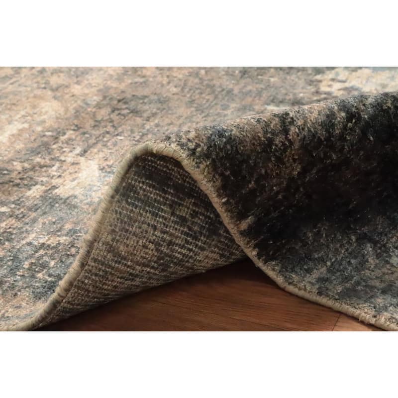 Hand Knotted Oriental Viscose Silk Carpet Modern All-Over Multi-Colored Abstract Area Rug - 7' 10'' X 5' 0''