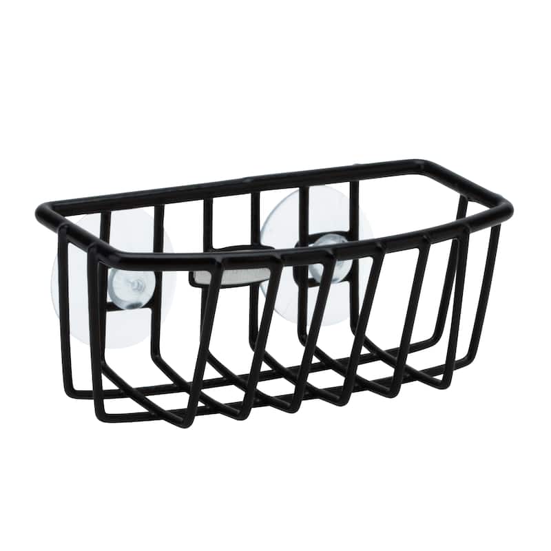 Kitchen Details Sponge Holder in Black - 5.5"X2.6"X2.4"