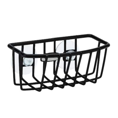 Kitchen Details Sponge Holder in Black - 5.5"X2.6"X2.4"
