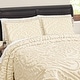 preview thumbnail 4 of 3, Paisley Medallion Chenille Fringe Pillow Sham Ivory
