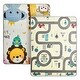 preview thumbnail 1 of 8, Multi Color Foam Foldable Baby Play Crawling Mat with Raised Letters and Anti-Slip Texture - 71” L x 55” W