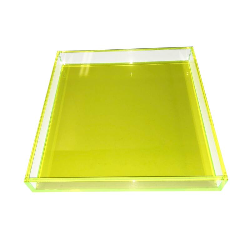Neon Green Square Tray - Neon Green - 9x9x1.25 - Neon Green