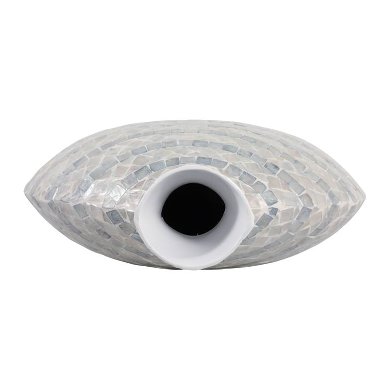 Decorative Vase - Ceramic Capiz Mosaic Gourd