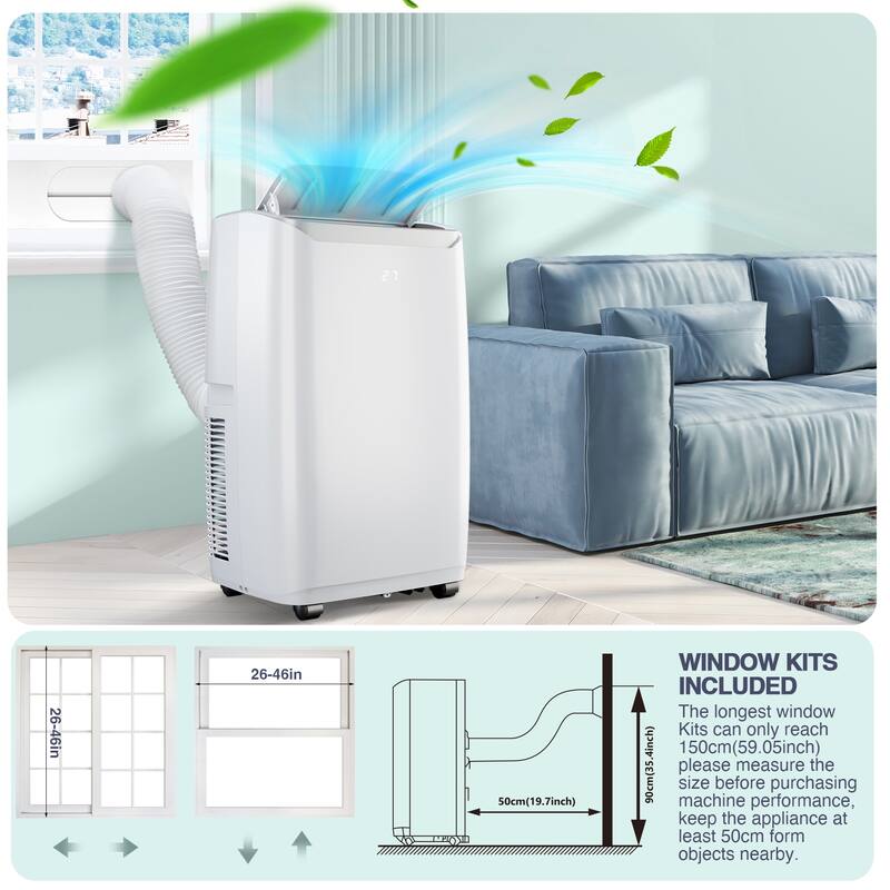 12000 BTU Portable Air Conditioner with Remote Control