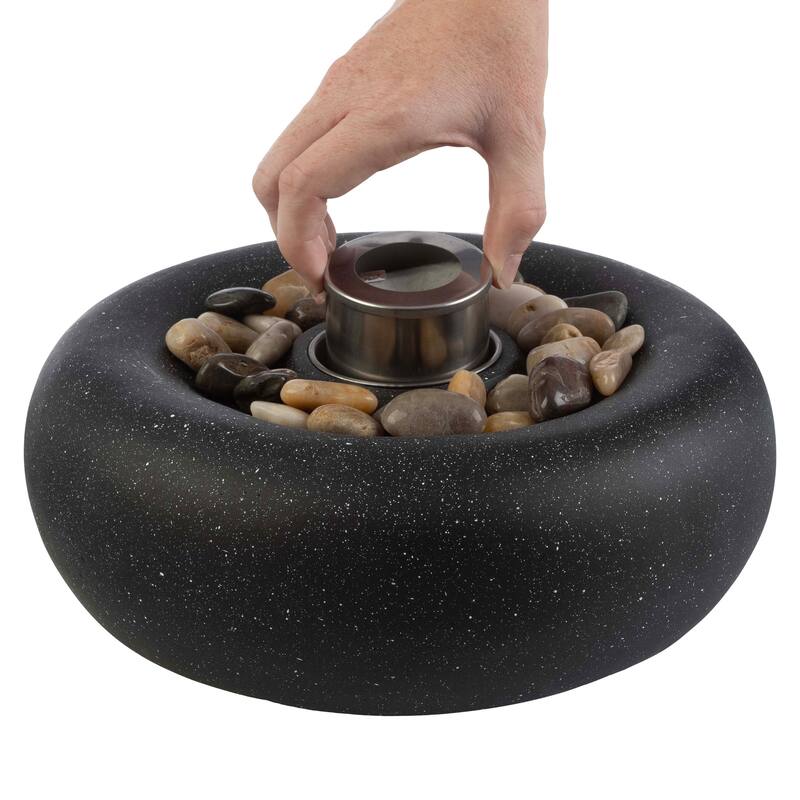 Pure Garden Bioethanol or Rubbing Alcohol Smokeless Tabletop Fire Pit