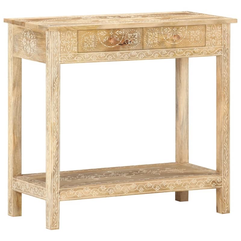 vidaXL Console Table 31.5"x13.8"x29.1" Solid Mango Wood