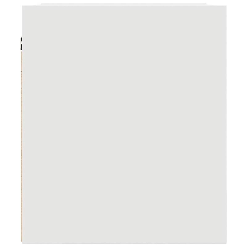 vidaXL Wall-mounted Bedside Cabinet Set of 2 White Engineered wood