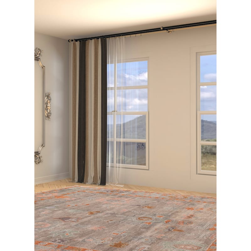 ECARPETGALLERY Hand-knotted Modern Oushak Grey Wool Rug - 7'9 x 9'11