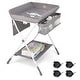 preview thumbnail 1 of 8, Gymax Baby Changing Table Folding Infant Diaper Station Nursery w/ - See Details Grey - See Details
