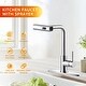 preview thumbnail 10 of 79, WOWOW Single Handle Waterfall Pull Down Sprayer Kitchen Faucet
