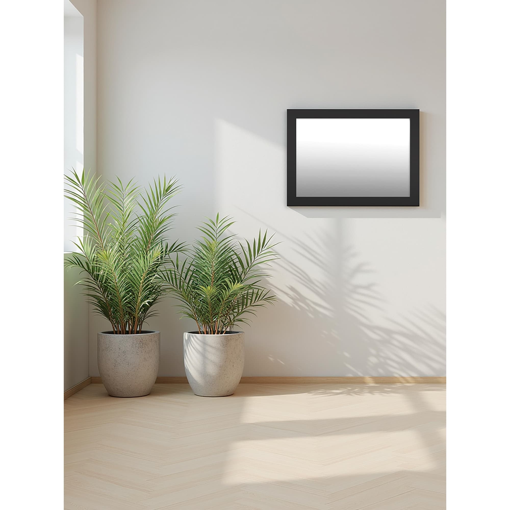 Signature Design by Ashley Maribel Black Bedroom Mirror - 42" W x 1.3" D x 31" H