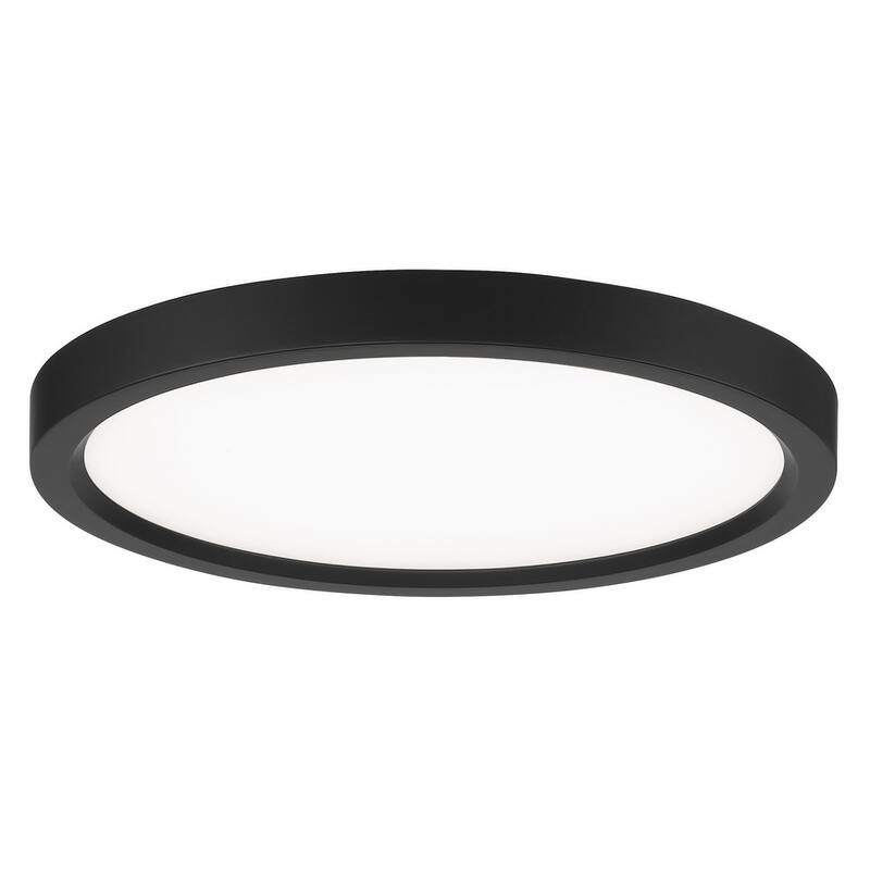 Minka Lavery Vantage 11" Wide Round LED Flush Mount Ceiling Fixture - Coal
