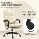 preview thumbnail 27 of 63, Vinsetto Office Desk Chair Recliner, Height Adjustable Movable Lumbar Support with 6-Point Vibrating Massage