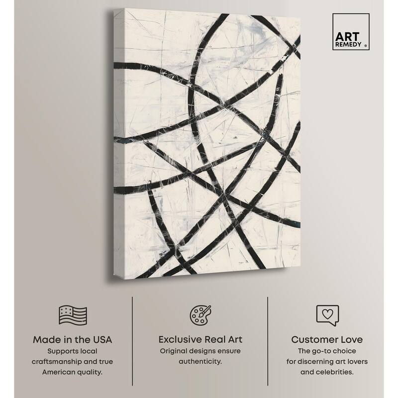 Intersecting Lines I Canvas by Art Remedy, Gallery Wrapped