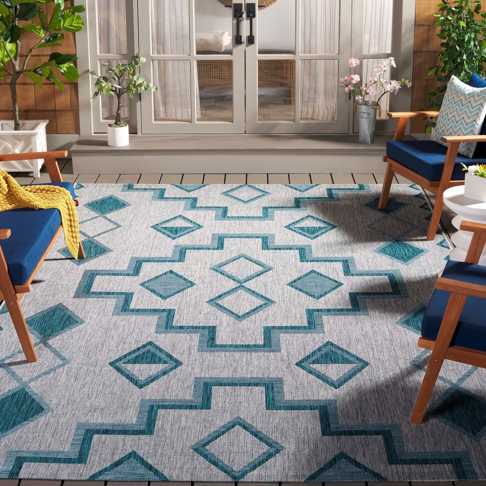 SAFAVIEH Courtyard Cemre Indoor/ Outdoor Waterproof Patio Backyard Rug