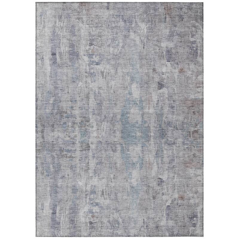 Machine Washable Indoor/ Outdoor Muted Ombre Chantille Rug