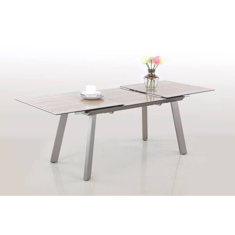 Somette Emery Glass/Ceramic 5-Piece Dining Set