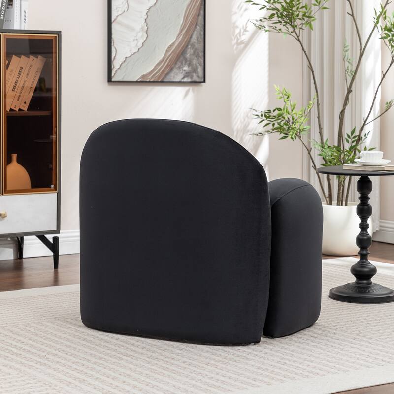 SEYNAR Modern Glam Velvet Thickened Seat Cushion Accent Chair